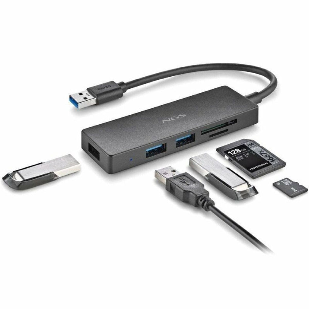 USB Hub NGS IHUBREADER USB x 3-3