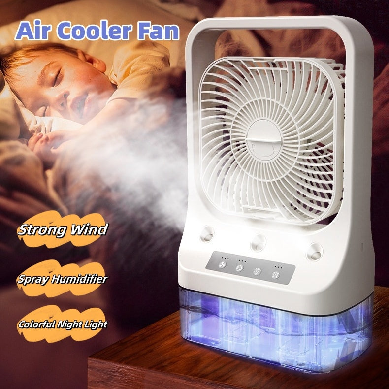 Innovative Three-Spray Nozzle Humidifier Fan-0