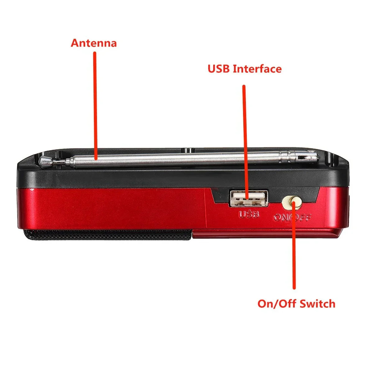 Mini Portable Rechargeable Digital FM Radio & MP3 Player-4
