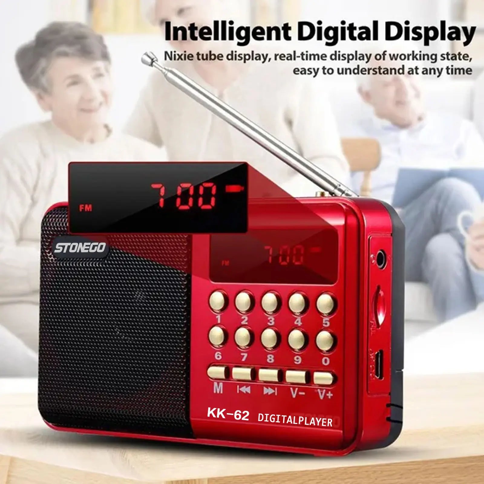 Mini Portable Rechargeable Digital FM Radio & MP3 Player-1